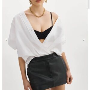 Lamarque leather Black Women's Skirt